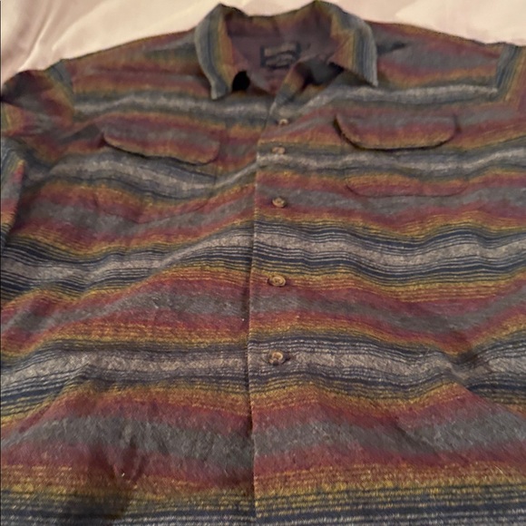 Pendleton Men's Striped Shirt Jacket in Earth Tones - Picture 4 of 9